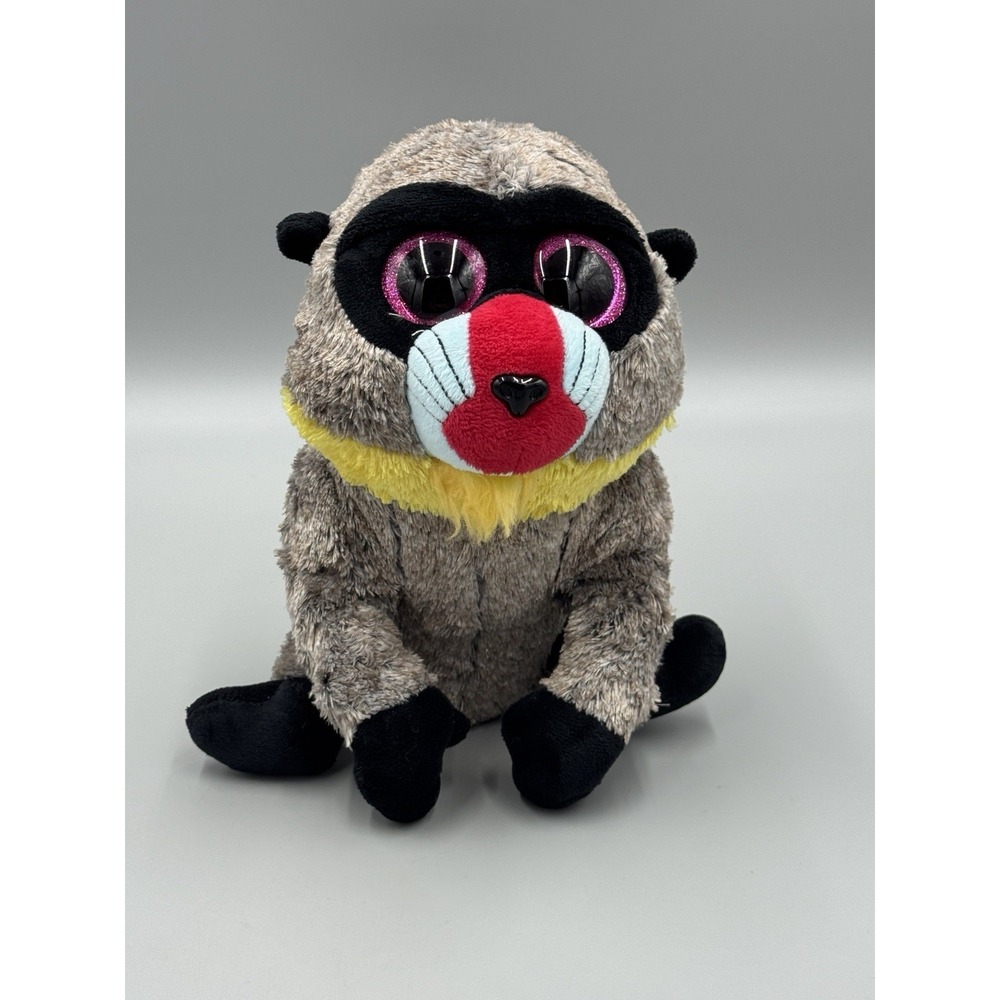 Ty Beanie Boos Plush Wasabi Mandrill Monkey 8 Inch Stuffed Animal
